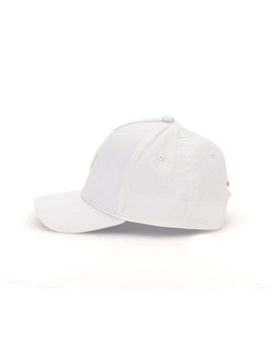 Guess Детска Шапка с Козирка Текстил Бял Baseball