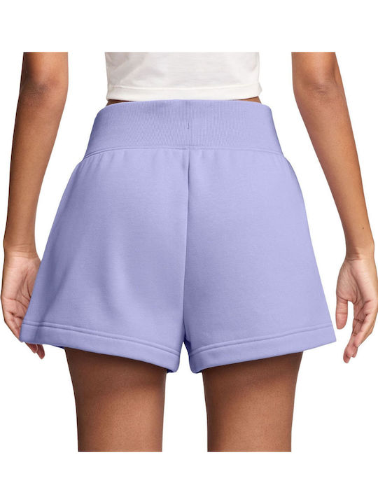 Phoenix Fleece Γυναικείο Ψηλόμεσο Αθλητικό Σορτς Purple / Lilac Ice