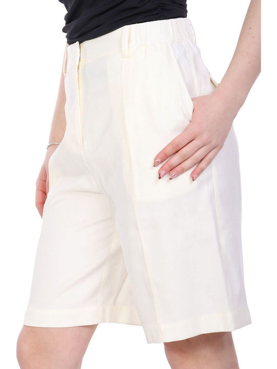 Women's Bermuda Shorts White Ecru