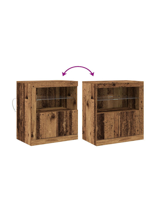 Sideboard made of Solid Wood Old Wood 60.5x37x67cm