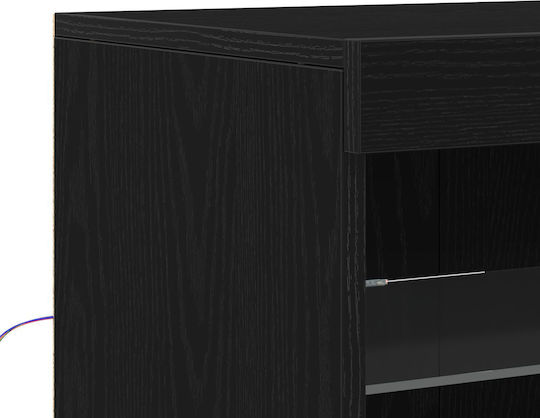 Мебели за съхранение дървен Black Oak 41x37x67см