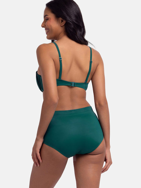 Bikini Slip Hohe Taille Green