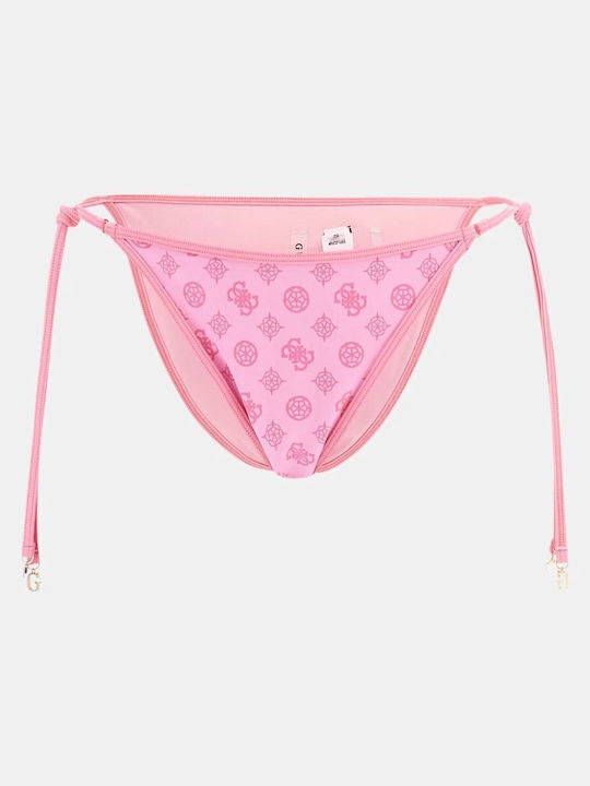 Bikinihosen Slip mit Schnürung Rosa