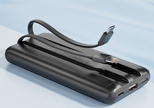Awei P77K Power Bank 12000mAh 22.5W με 2 Θύρες USB-A Μαύρο