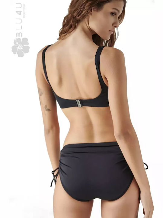 Set Bikini Ψηλόμεσο Μαύρο