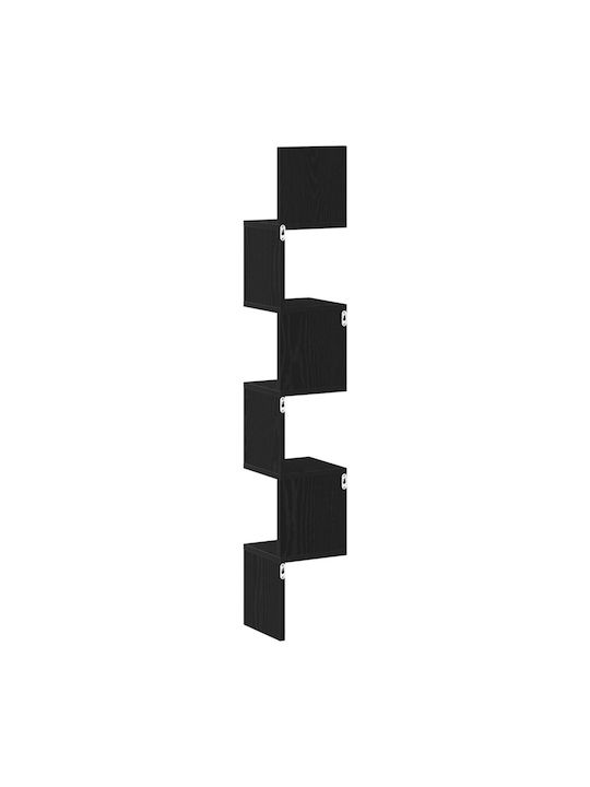 Ъглова Поставка Стенен Black Oak 20x20x127.5см.