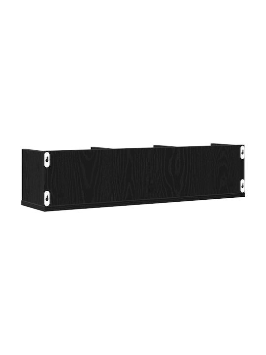 Shelf Wall Black Oak 75x18x18cm