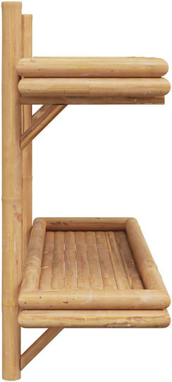 Wandregal aus Bambus 75x26x60cm