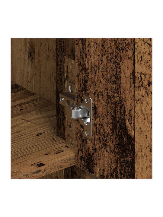 Wall Living Room Cabinet Made of Reclaimed Solid Wood 80x33x80cm