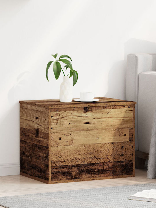 vidaXL Ξύλινο Κουτί Αποθήκευσης με Καπάκι Καφέ 60x42x46cm