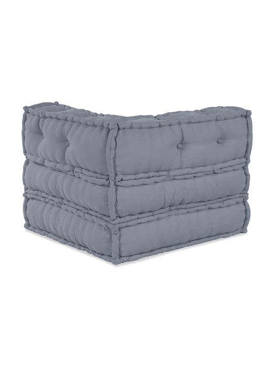 Bean Bag Sofa Poof Gray 70x70x54cm