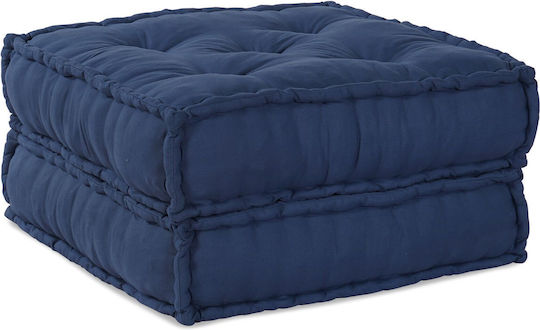 Bean Bag Chair Bolster Waterproof Indigo 70x70x36cm
