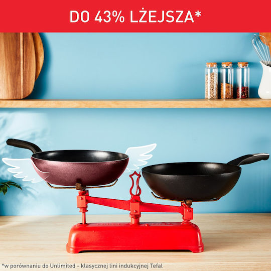 Tefal Simply Wok από Αλουμίνιο με Κεραμική Επίστρωση 28cm