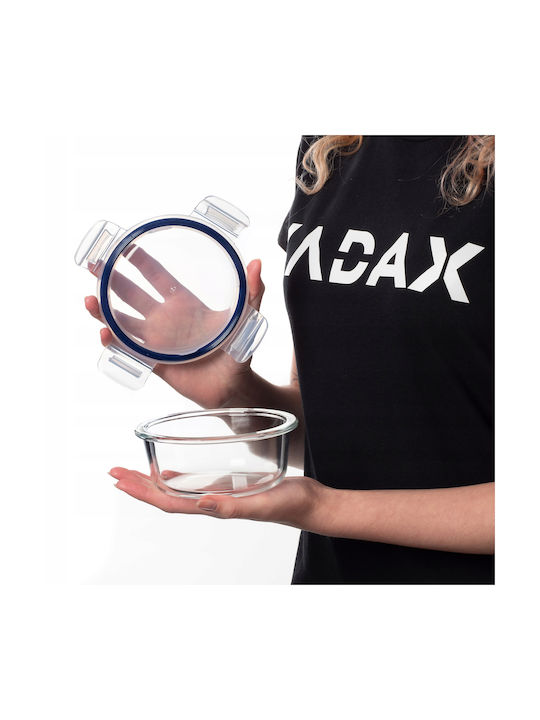 Kadax Cutie pentru Mâncare Sticlă Transparent 400ml 1buc