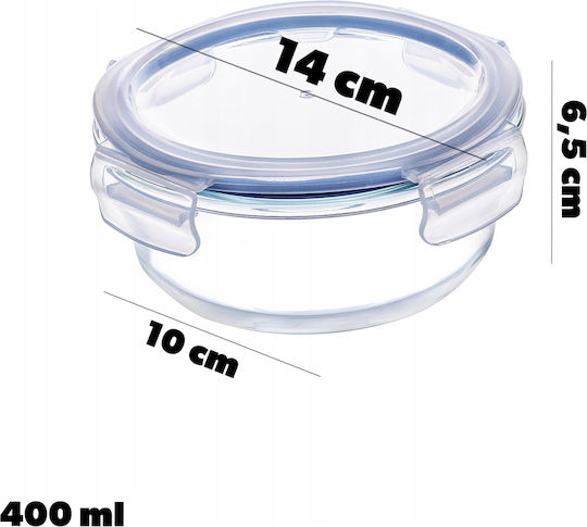 Kadax Glass Lunch Box Transparent 400ml