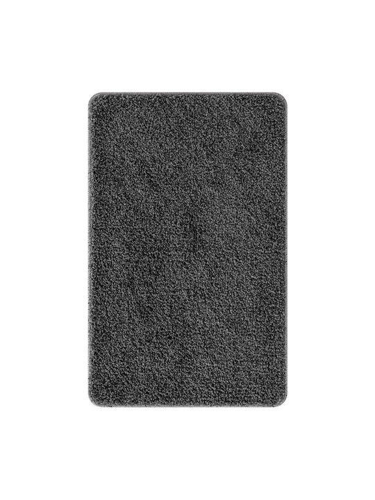 vidaXL Non-Slip Bath Mats Set Microfiber 4019854 Dark Grey 2pcs