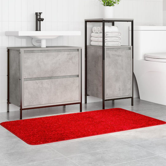 vidaXL Non-Slip Bath Mat Cotton 4019848 Red 70x120cm