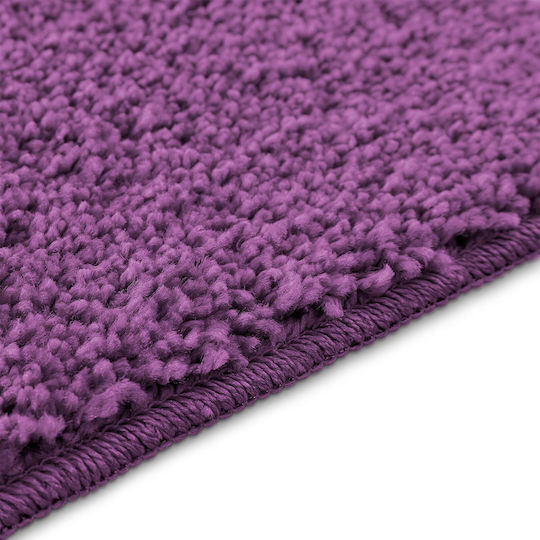 vidaXL Αντιολισθητικό Σετ Πατάκια Μπάνιου Microfiber 4019872 Μοβ 50x80εκ. 3τμχ
