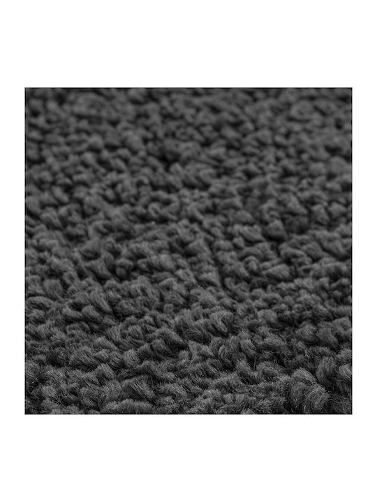 vidaXL Non-Slip Bath Mat Microfiber 4019824 Dark Grey 50x80cm