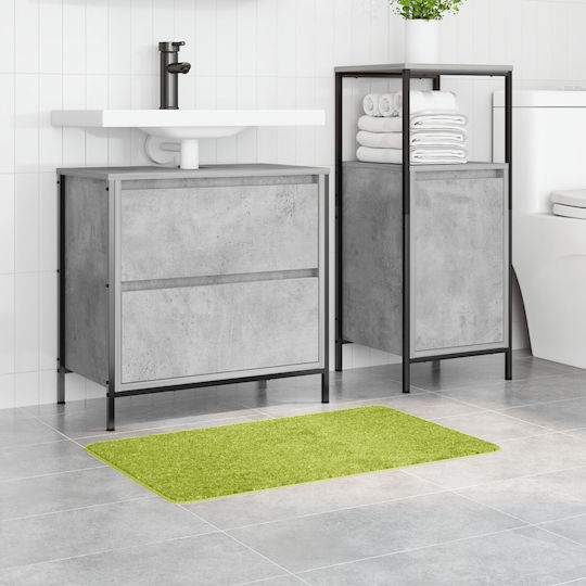 vidaXL Non-Slip Bath Mat Cotton 4019829 Green 50x80cm