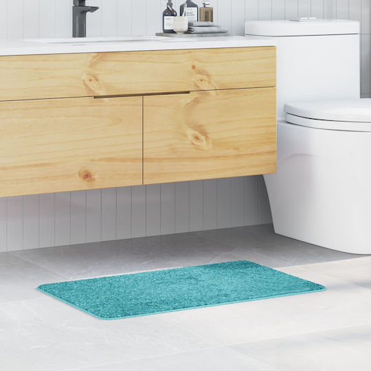 vidaXL Non-Slip Bath Mat Microfiber 4019830 Turquoise 50x80cm