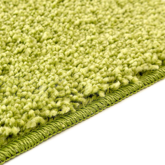 vidaXL Non-Slip Bath Mat Cotton 4019849 Green 70x120cm