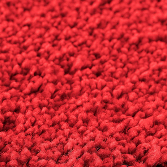 vidaXL Non-Slip Bath Mat Cotton 4019828 Red 50x80cm