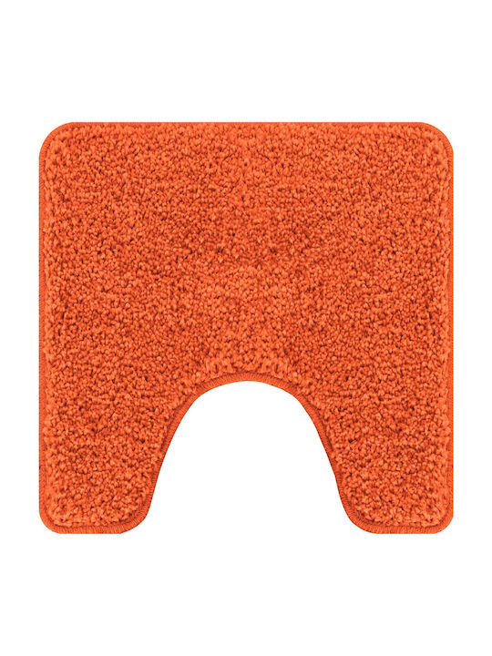 vidaXL Non-Slip Bath Mats Set Microfiber 4019871 Orange 3pcs