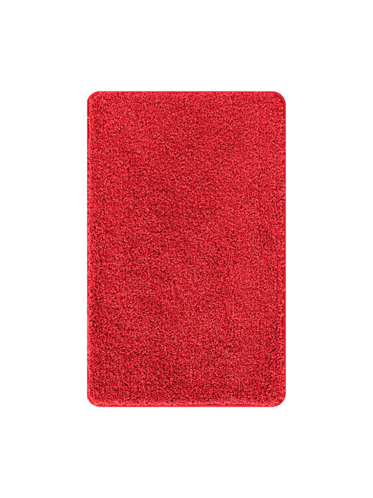 vidaXL Non-Slip Bath Mat Cotton 4019828 Red 50x80cm