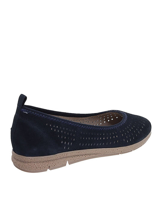 Anatomic Leather Ballerinas Navy Blue