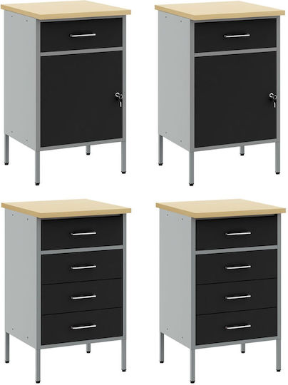 vidaXL Πάγκος Εργασίας Αντοχής 150kg 55x85x200cm 4τμχ 3321386