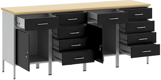 vidaXL Πάγκος Εργασίας Αντοχής 150kg 55x85x200cm 4τμχ 3321386