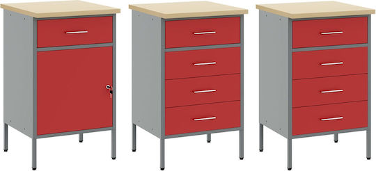 vidaXL Bank Belastbarkeit 150kg 55x200x150cm 8Stück 3321451