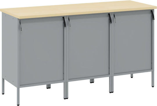 vidaXL Πάγκος Εργασίας Αντοχής 150kg 55x85x150cm 3τμχ 3321369