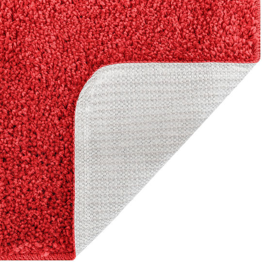 vidaXL Badematte Mikrofaser Für Toilette 4019818 Rote 50x50cm vidaXL Badematte Mikrofaser Für Toilette 4019818 Rote 50x50cm