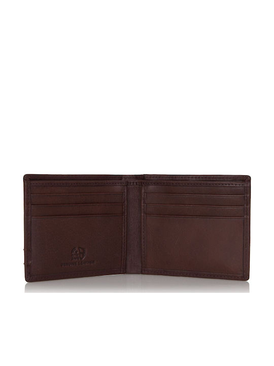 Leather Men's Wallet Classic Brown