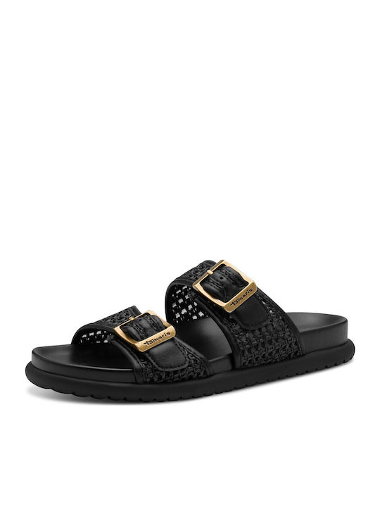 Women's Flat Sandals in Black Color