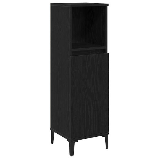 vidaXL Waschtisch ohne Waschbecken L30xB30xH100cm Black Oak