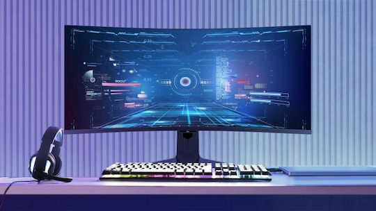 TCL 34R83Q Ultrawide HDR Curbat Gaming Monitor 34" QHD 3440x1440 170Hz cu Timp de Răspuns 1ms GTG