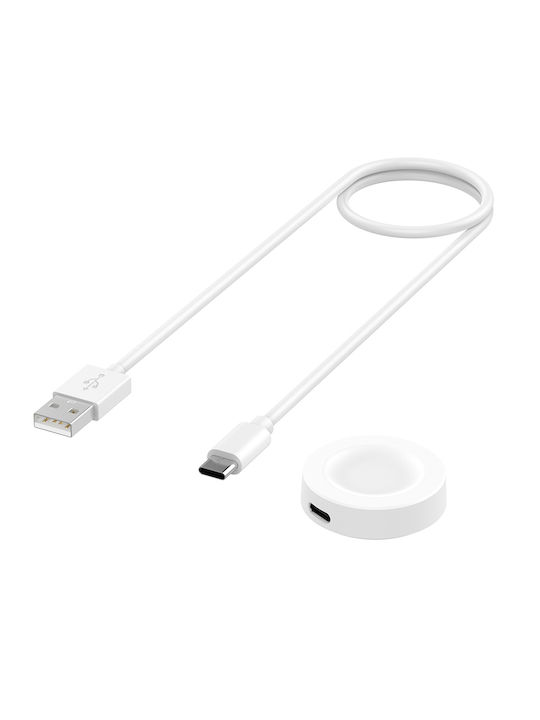 Techsuit Wearable Charger Huawei Watch 4, 4 Pro, GT4, Honor 4 Pro Whiteς