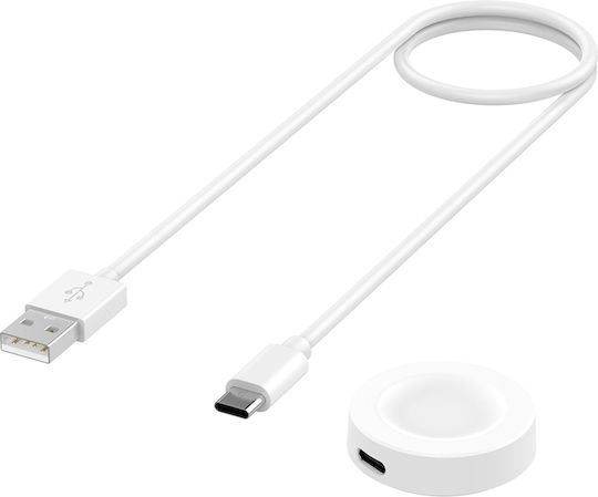 Techsuit Wearable Charger Huawei Watch 4, 4 Pro, GT4, Honor 4 Pro Whiteς