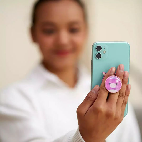 Lazerbuilt Squishmallows Lola Unicorn – Universal Phone Grip & Βάση Στήριξης Λούτρινη Υφή