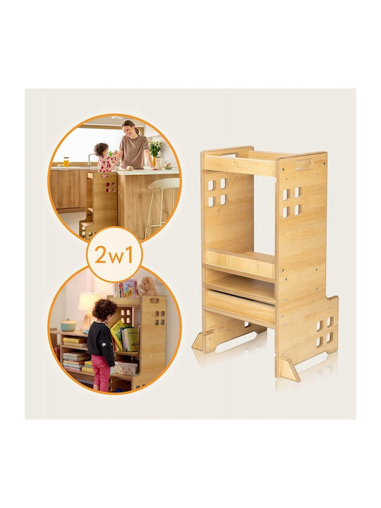 Learning Tower made of Wood White Lionelo