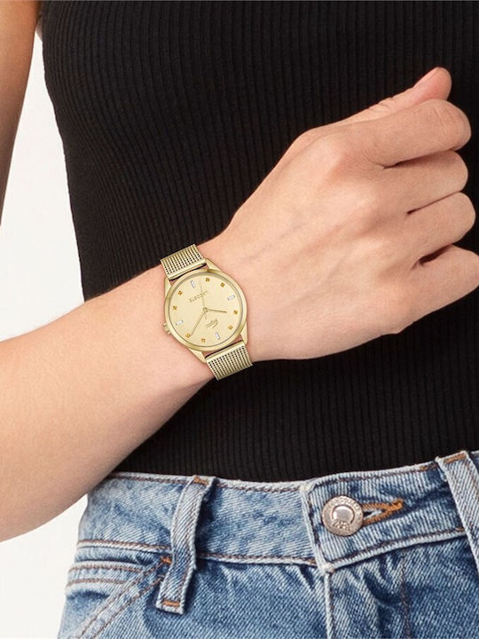 Lacoste Women's Watch with Gold Metal Bracelet