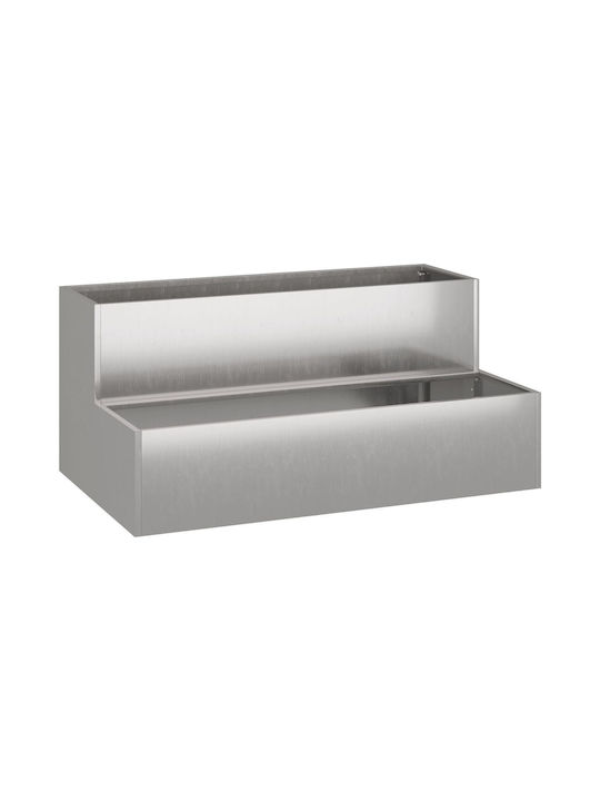 vidaXL Саксия Метал 100x60x45см.