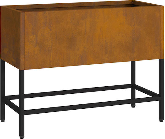 vidaXL Topf Metallisch Distressed Steel 60x26x45cm.
