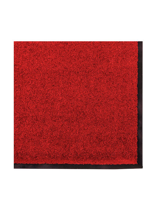 vidaXL Rutschfest Teppich Außenbereich Rechteckig Synthetisch,Polyester/Cotton/Leather Red