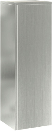 vidaXL Ανθοστήλες Μεταλλικές Γκρι 24x24x35εκ. 3τμχ