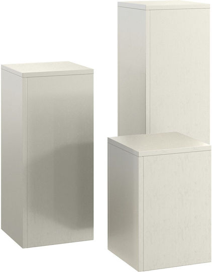 vidaXL Suporturi de plante Metalice Maro 24bucx24bucx35buccm. 3buc