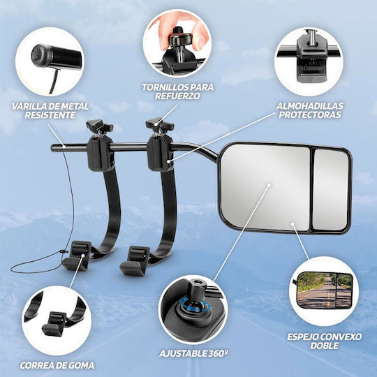 External Auxiliary Mirrors for Caravans 18.4x12.5cm Swiss Drive 2808326 2 Pieces 0032417